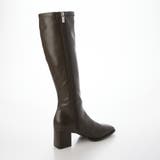 【晴雨兼用・美脚効果あり】ストレッチスクエアロングブーツ | EVOL | 詳細画像8 