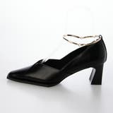 【美脚効果・クッション入り】Vカットスクエア6cmアンクレットパンプス | EVOL | 詳細画像8 