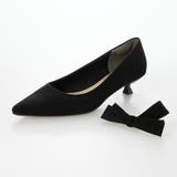 【ふかふか・リボン取り外し可】2WAYリボンポインテッド3.5cmパンプス | EVOL | 詳細画像16 