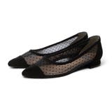 BLC(ブラックコンビ) | 【柔らかい・クッション入り】ポインテッドチュールフラットパンプス | EVOL