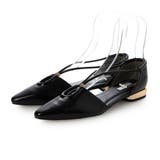 BL(ブラック) | 【柔らかい・クッション入り】メタルヒールストラップパンプス | EVOL