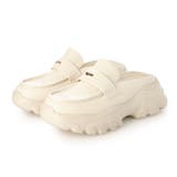 IV(アイボリー) | 【S-LLサイズ展開・軽量】スニーカーソールローファーミュール | EVOL