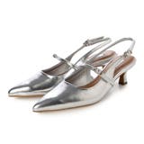 SV(シルバー) | 【柔らかい・クッション入り】2WAY取り外しベルトバックストラップパンプス | EVOL