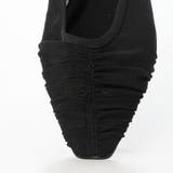 【柔らかい・クッション入り】2WAYソフトギャザーチュールフラットパンプス | EVOL | 詳細画像12 