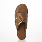 ゴールドバックルクロスベルトフラットサンダル | EVOL | 詳細画像9 