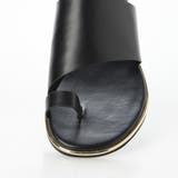 ゴールドピーストングフラットサンダル | EVOL | 詳細画像5 