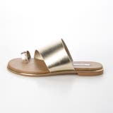 ゴールドピーストングフラットサンダル | EVOL | 詳細画像7 