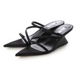 ポインテッドクロスベルトウエッジサンダル | EVOL | 詳細画像1 