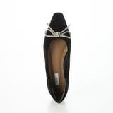 リボンフラットスクエアベロアパンプス | EVOL | 詳細画像3