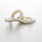 【クッション入り・柔らかい】ダブルシャーリングクリアヒールサンダル | EVOL | 詳細画像6 