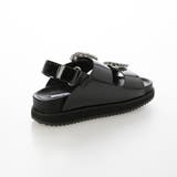 【クッション入り】厚底ビジューバックルサンダル | EVOL | 詳細画像2 