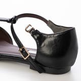 【軽量・柔らかい】Tストラップスクエアフラットパンプス | EVOL | 詳細画像4 