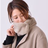 ナチュラル | ネックウォーマー レディース ボタン | exrevo