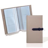 ライトグレー×ネイビー | カードケース レディース 120枚収納 | exrevo