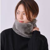 チャコールグレー | ネックウォーマー レディース ボタン | exrevo