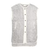 ライトグレー | ルームウェア ファーベスト 着る毛布 | exrevo