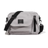 グレージュ | ボディバッグ きれいめ ナイロン | exrevo