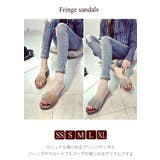 夏の靴 韓国フリンジサンダル ダブルベルト | MOON VERY | 詳細画像2 