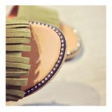 夏の靴 韓国フリンジサンダル ダブルベルト | MOON VERY | 詳細画像6 