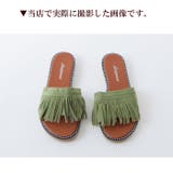 夏の靴 韓国フリンジサンダル ダブルベルト | MOON VERY | 詳細画像14 