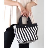 ストライプ［ブラック］ | ミニョン トートバッグ［ミニ］ | e-zakkamania stores