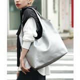 シルバー | ソフトラウンド トートバッグ［ラージ］ | e-zakkamania stores
