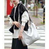 シルバー | ソフトラウンド ワンショルダーバッグ［ラージ］ | e-zakkamania stores