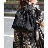 ブラック | メッシュ巾着 2way ショルダーバッグ | e-zakkamania stores