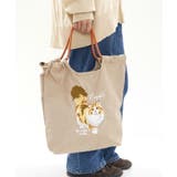 ベージュ［ラグドール］ | アニマル刺繍 コードトートバッグ | e-zakkamania stores