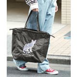 ダークグレー［ベンガル］ | アニマル刺繍巾着トートバッグ | e-zakkamania stores