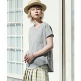 モクグレー | zootie（ズーティー）：汗しみない Tシャツ［Vネック ポケットTEE］ | e-zakkamania stores
