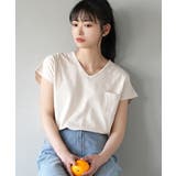 アイボリー | zootie（ズーティー）：汗しみない Tシャツ［Vネック ポケットTEE］ | e-zakkamania stores