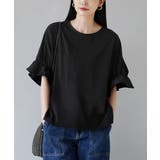 ブラック | キャンディースリーブ カットソー | e-zakkamania stores