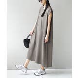 グレー | ショルダータック ノースリーブワンピース | e-zakkamania stores