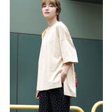 ライトベージュ | zootie(ズーティー):URBAN PLUS スリットTシャツ | e-zakkamania stores
