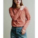 バーントコーラル | zootie（ズーティー）：シルキースムースコットン Tシャツ［長袖］ | e-zakkamania stores