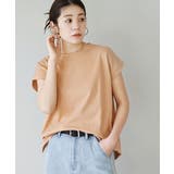 アプリコットベージュ | zootie（ズーティー）：汗しみない Tシャツ［フレンチスリーブ］ | e-zakkamania stores