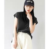 ブラック | zootie（ズーティー）：汗しみない Tシャツ［フレンチスリーブ］ | e-zakkamania stores