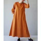 オレンジ | zootie（ズーティー）：シミヘン加工 フレンチバスク Aラインフレアワンピー… | e-zakkamania stores