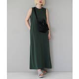 ダークグリーン | zootie（ズーティー）：URBAN PLUS ノースリーブワンピース | e-zakkamania stores