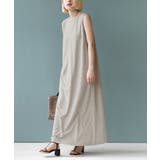 グレージュ | zootie（ズーティー）：URBAN PLUS ノースリーブワンピース | e-zakkamania stores