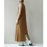 キャメルブラウン | zootie（ズーティー）：URBAN PLUS ノースリーブワンピース | e-zakkamania stores