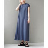 アッシュブルー | zootie（ズーティー）：URBAN PLUS フレンチスリーブワンピース | e-zakkamania stores