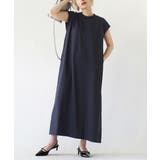 ネイビー | zootie（ズーティー）：URBAN PLUS フレンチスリーブワンピース | e-zakkamania stores