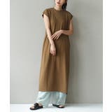 キャメルブラウン | zootie（ズーティー）：URBAN PLUS フレンチスリーブワンピース | e-zakkamania stores