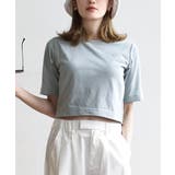 サックス | zootie（ズーティー）：URBAN PLUS カップ付きミニTシャツ | e-zakkamania stores