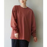ブリックレッド | zootie（ズーティー）：シミヘン加工 リブスリーブプルオーバー | e-zakkamania stores