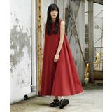 マダーレッド | zootie(ズーティー):汗しみない カップ付きノースリーブワンピース | e-zakkamania stores