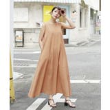 アプリコットベージュ | zootie(ズーティー):汗しみない カップ付きノースリーブワンピース | e-zakkamania stores