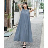 スモーキーブルー | zootie(ズーティー):汗しみない カップ付きノースリーブワンピース | e-zakkamania stores
